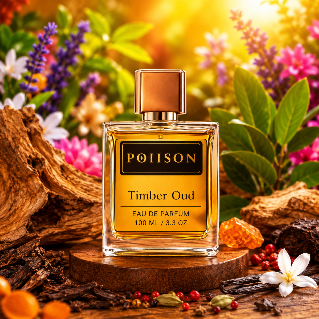 POIISON Timber Oud Eau De Parfum for Mens and Womens