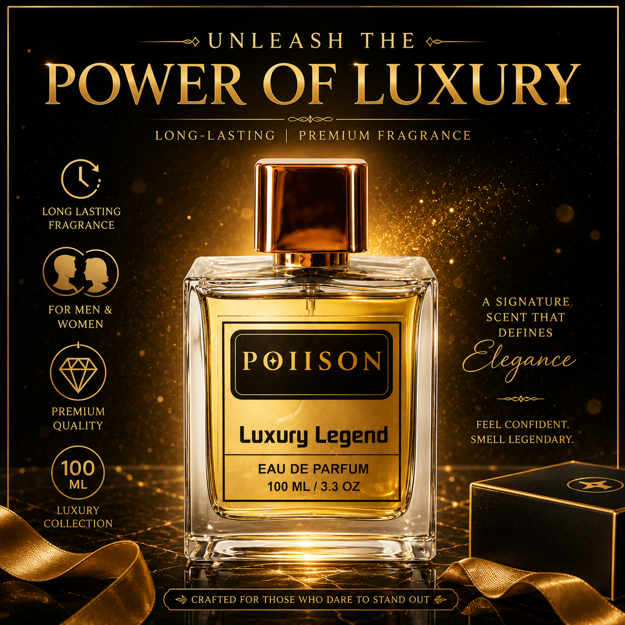 POIISION Luxury Legend Eau De Parfum for Unisex 100 ML